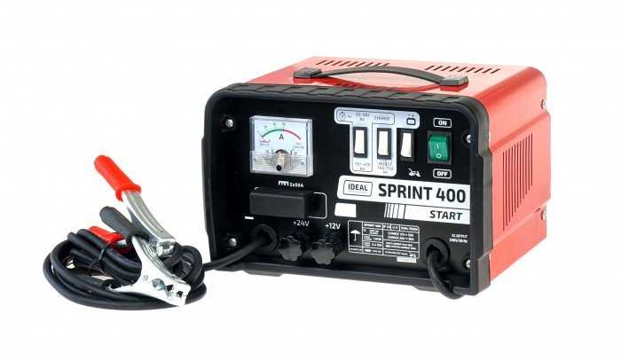 Ideal „Sprint 400 START 45A 230V 12/24V“ akumuliatoriaus įkroviklis su starteriu
