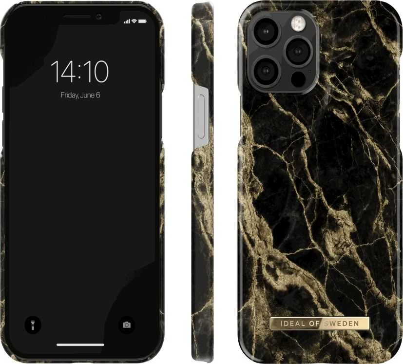 Dėklas Ideal Of Sweden Ideal Fashion Apple iPhone 12/12 Pro dangtelis Ideal Of Fashion Golden Smoke Marble