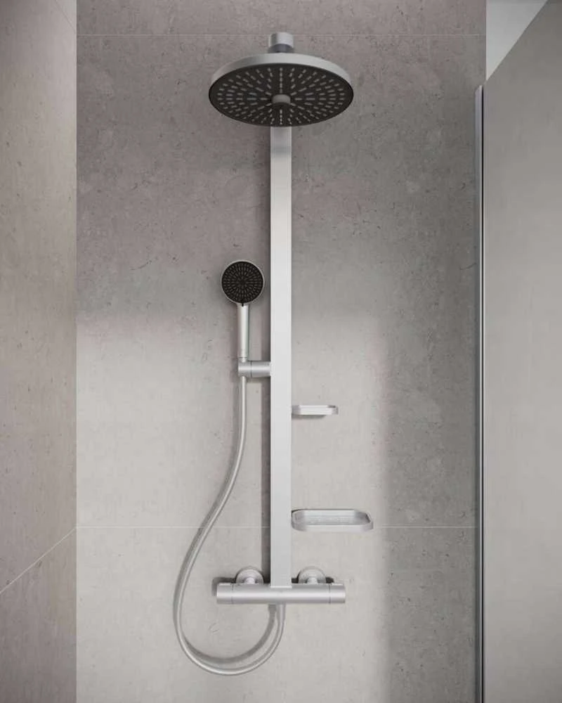 Ideal Standard Ideal_Standa TERMOSTATINIS DUŠO KOMPLEKTAS ALU+ SIDABRINIS MATINIS