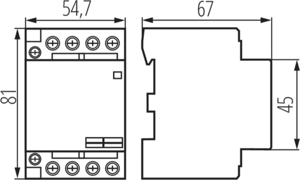 MODULINIS KONTAKTORIUS KMC-63-40 63 A 400 V AC IDEALUS