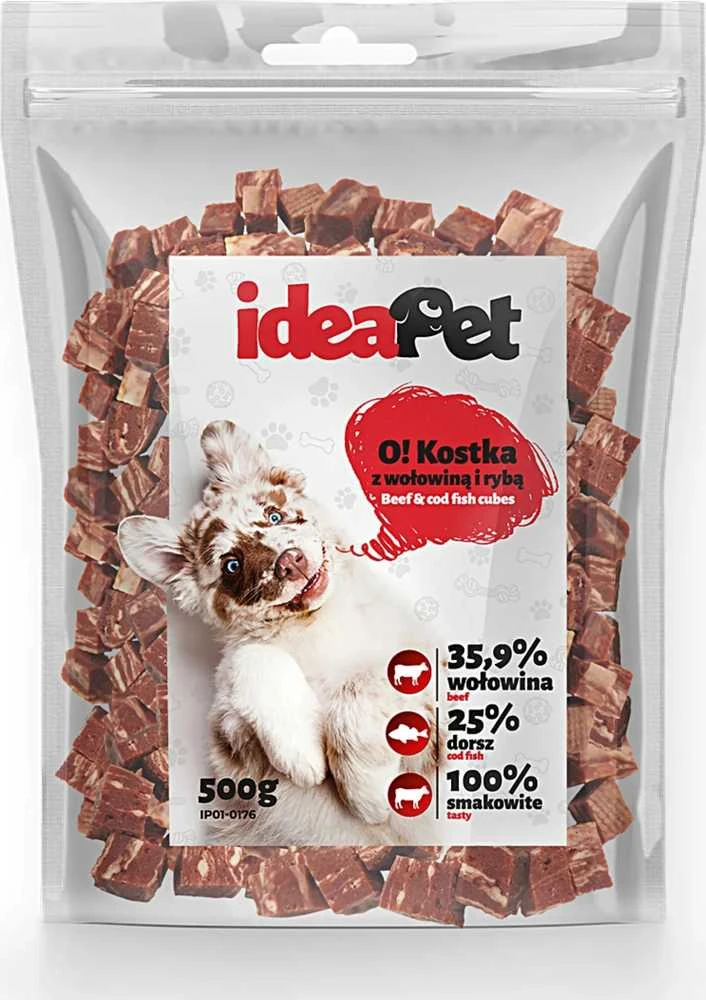IDEAPET 500g JAUTIENOS IR ŽUVIES KUBELIŲ