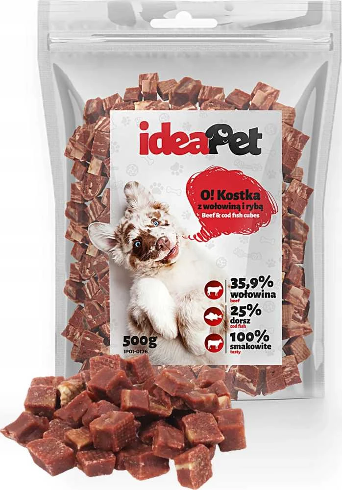IDEAPET 500g JAUTIENOS IR ŽUVIES KUBELIŲ