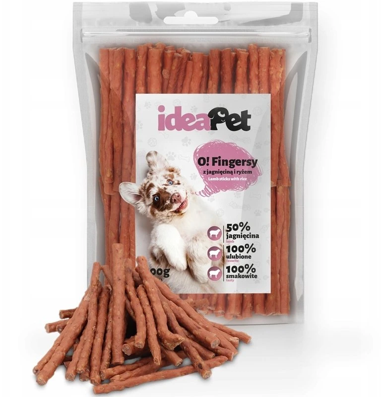 IdeaPet IDEAPET 500g ėrienos ir ryžių lazdelės