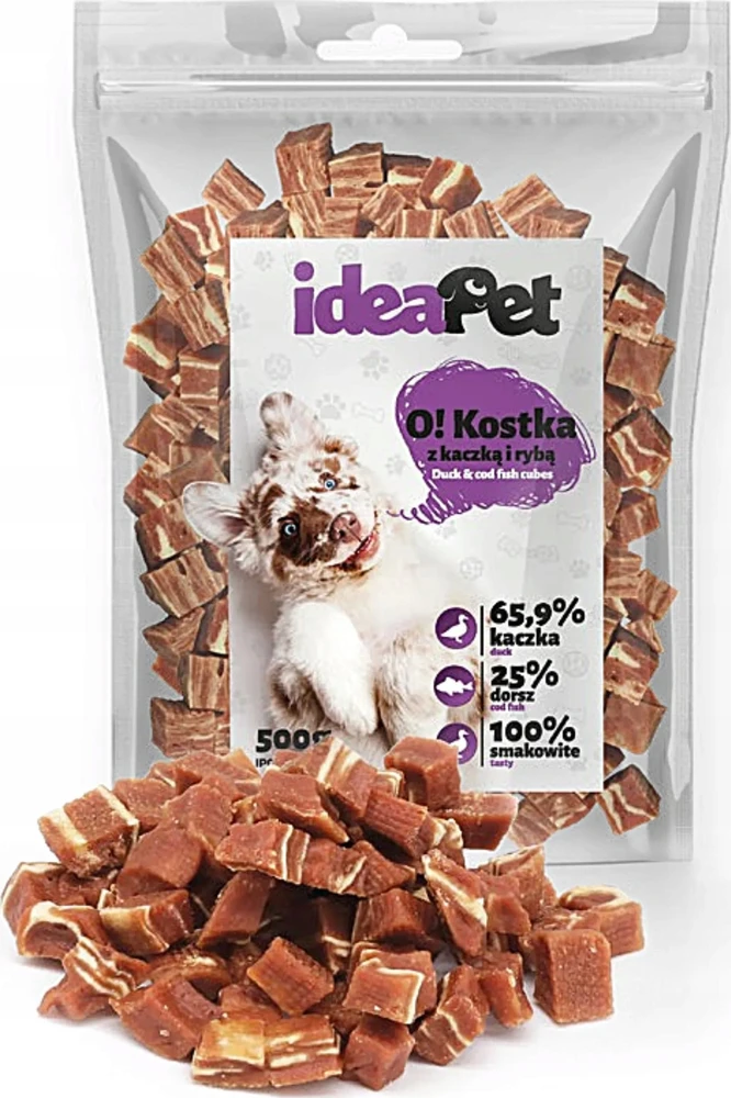 IdeaPet IDEAPET 500g KUBELIAI SU ANTIMI IR ŽUVIMI