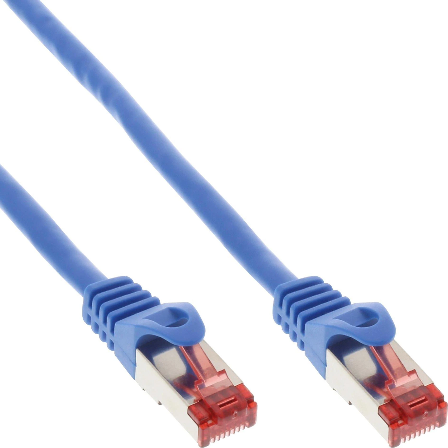 InLine 30vnt. Bulk-Pack InLine® Komutacinis kabelis S/FTP PiMF Cat.6 250MHz PVC vario mėlynas 3m