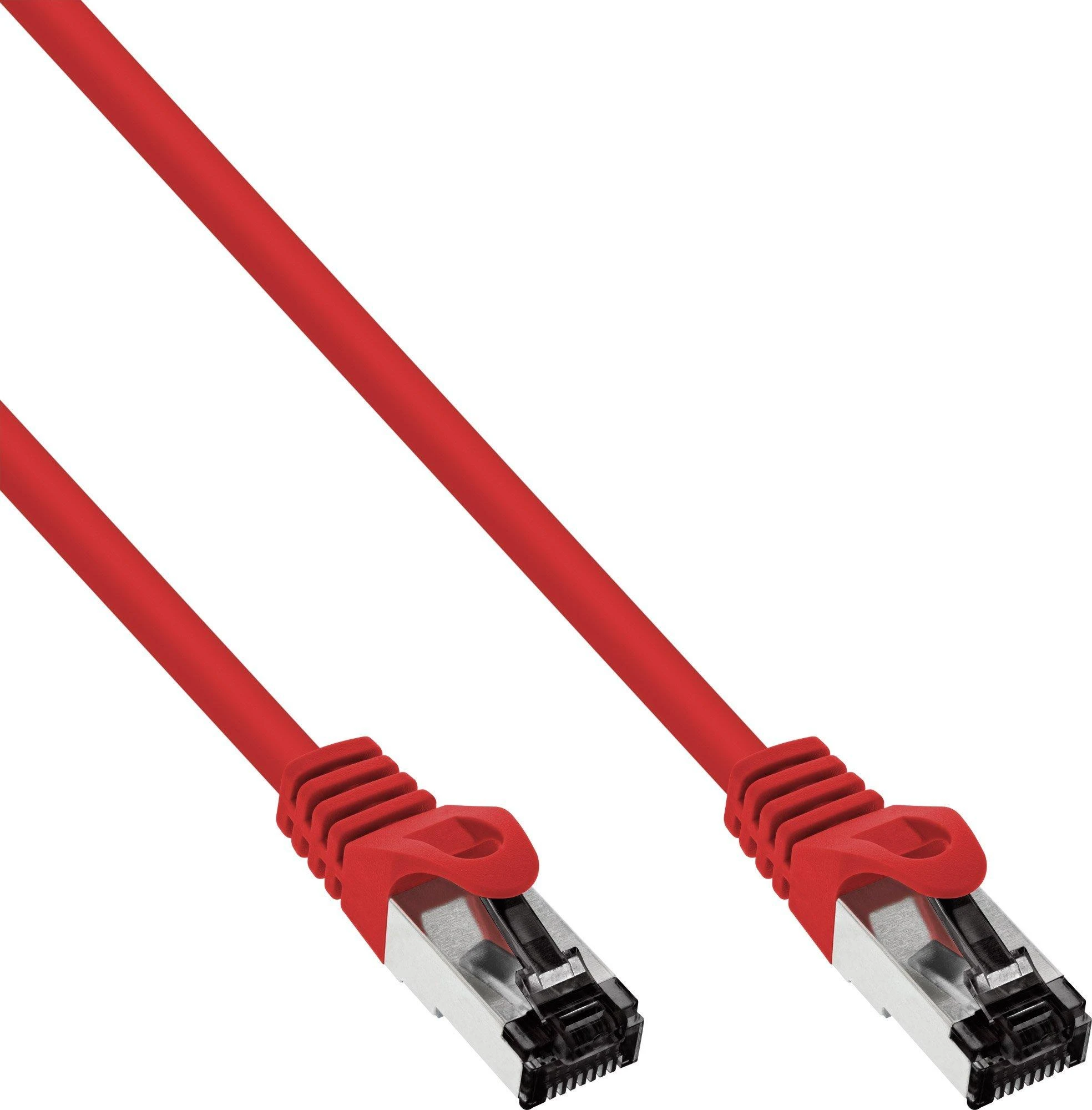 InLine® Komutacinis kabelis S/FTP PiMF Cat.8.1 be halogenų 2000MHz raudonas 5m