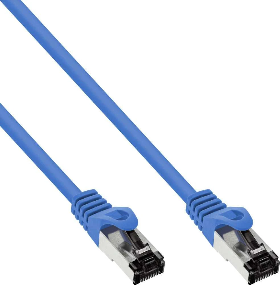 InLine® Komutacinis kabelis S/FTP PiMF Cat.8.1 halogen free 2000MHz mėlynas 2m