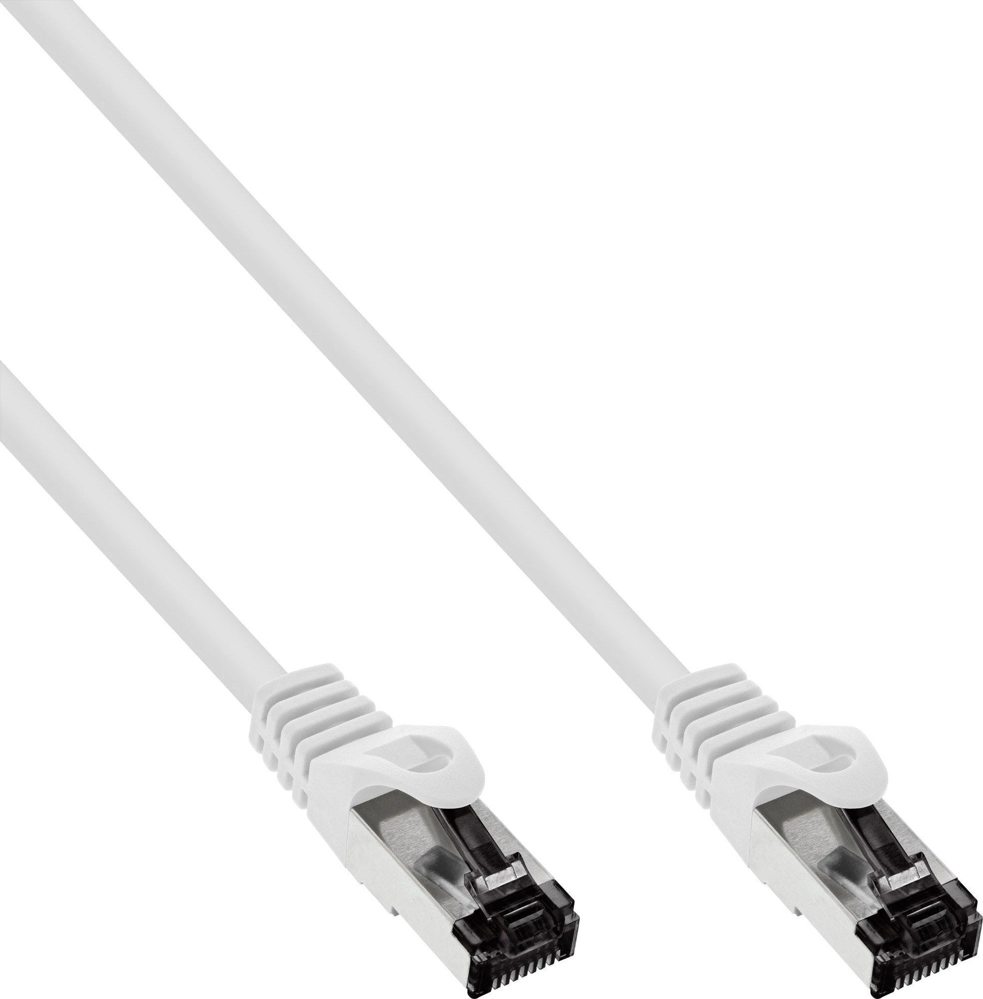InLine® Komutacinis kabelis S/FTP PiMF Cat.8.1 be halogenų 2000MHz baltas 10m