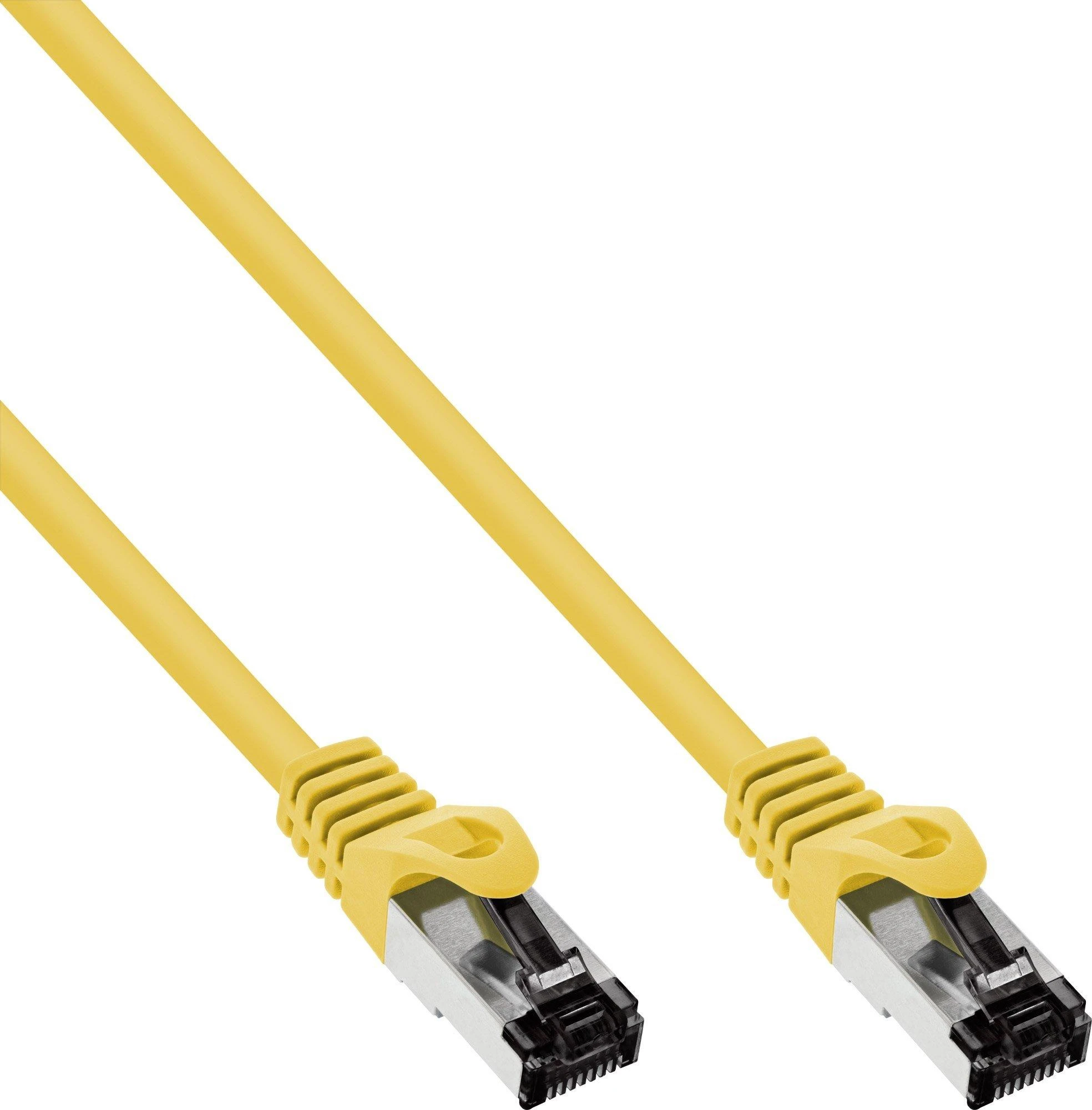 InLine® Komutacinis kabelis S/FTP PiMF Cat.8.1 be halogenų 2000MHz geltonas 15m