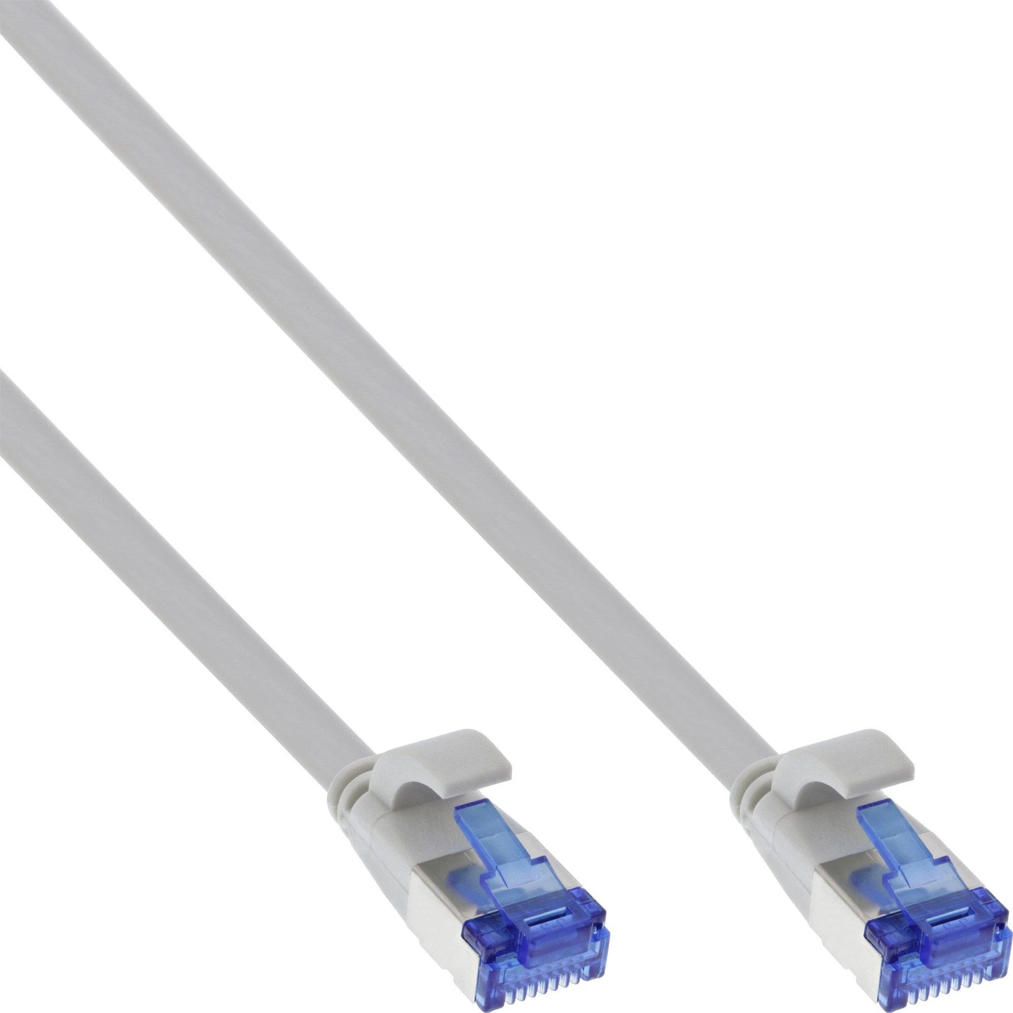 InLine Patchcord płaski, Cat.6a , U/FTP, TPE, pilka, 10m (75700)