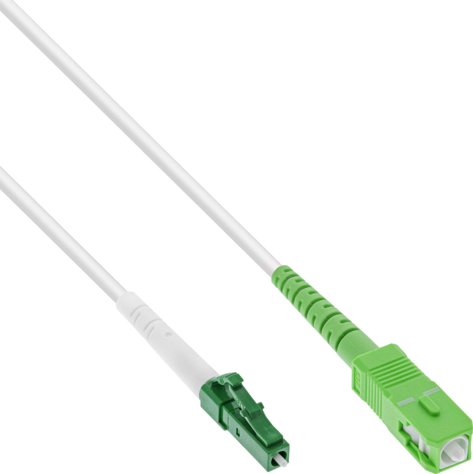 InLine® šviesolaidinis paprastasis kabelis, FTTH, LC/APC nuo 8° iki SC/APC 8°, 9/125 µm, OS2, 1 m