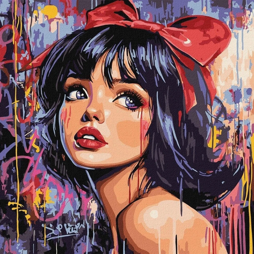 Ideyka Paveikslas pagal skaičius 40 x 40 cm KHO8601 Modernus sniegas Baltas AP0101