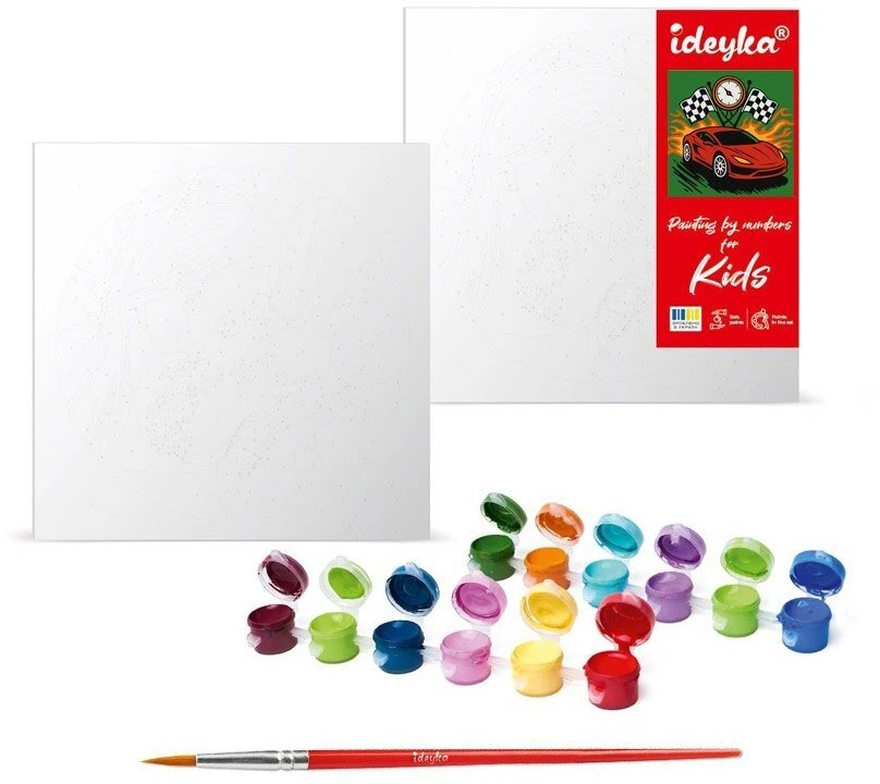 Ideyka Paveikslas skaičiais vaikams 25x25cm KHO1315 Pergalės akimirka AP0082