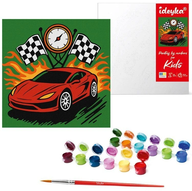 Ideyka Paveikslas skaičiais vaikams 25x25cm KHO1315 Pergalės akimirka AP0082