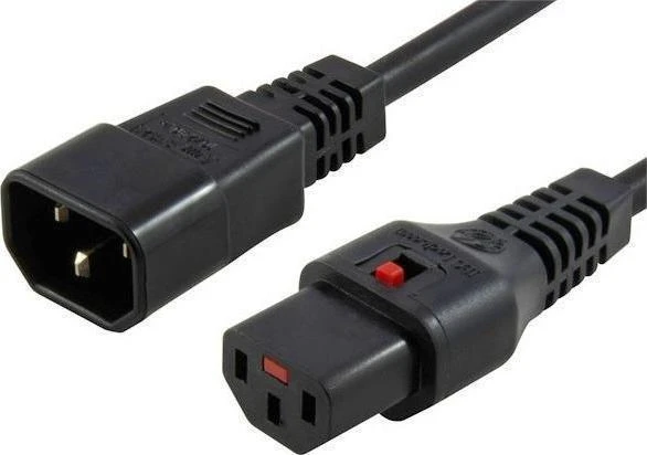 MicroConnect IEC LOCK C13–C14 maitinimo laidas
