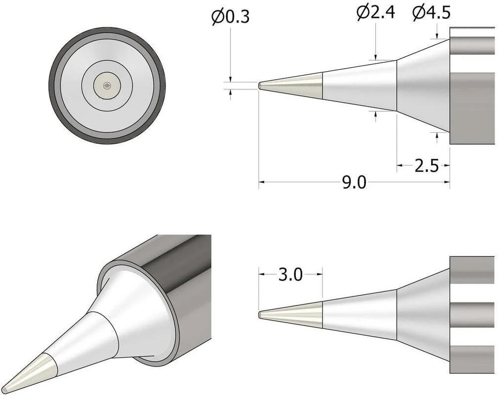 „iFixit FixHub“ plonas litavimo antgalis