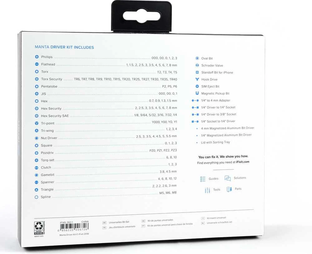 iFixit Manta Driver įrankių rinkinys
