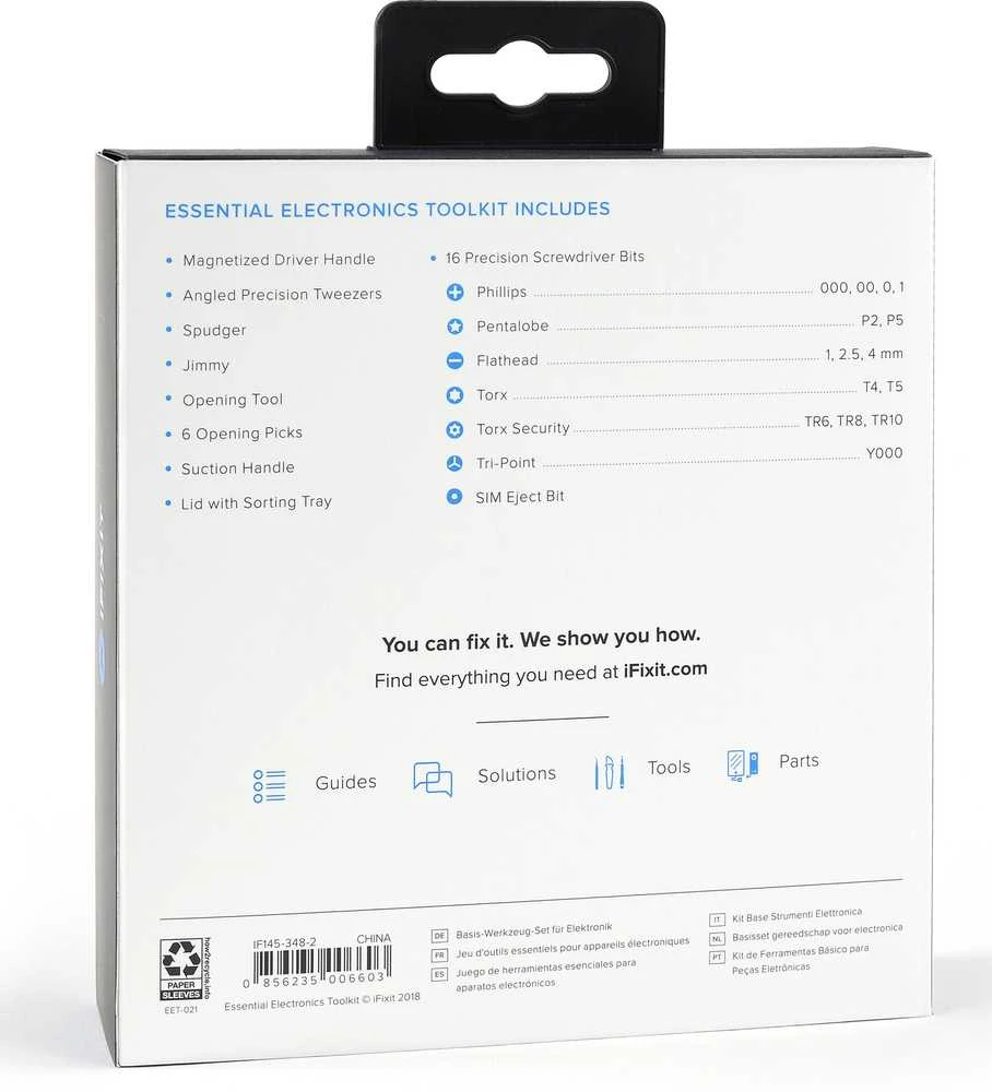 iFixit Essential Electronics Toolkit Įrankių Rinkinys