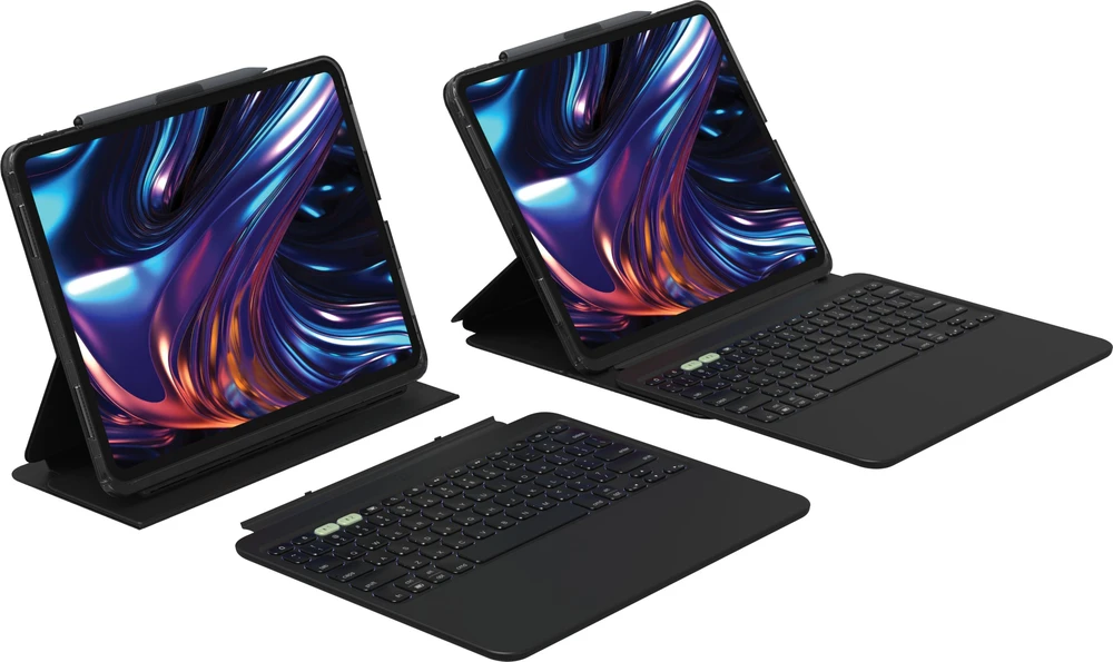 Klaviatūra Zagg PROKEYS 2 IPAD PRO 13 (M4) - IPAD M5 Juodas GERMAN