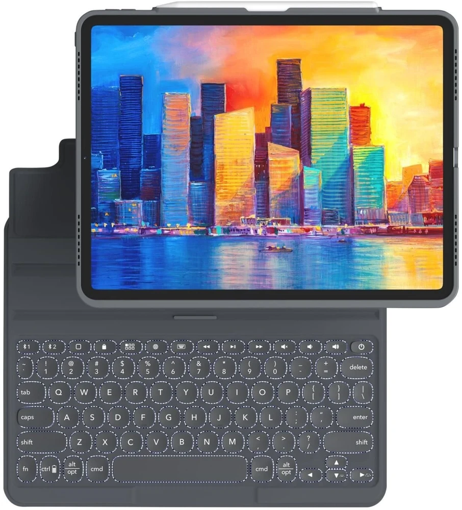 iFrogz ZAGG Pro Keys Bluetooth-Klaviatūra do iPad Pro 11'' (3./4.Gen) charcoal