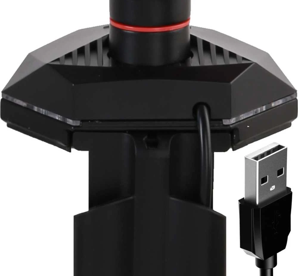 IIYAMA DSG3001C-R1 žaidimų stalo laikiklis vienam monitoriui su reguliuojamo aukščio VESA 75x75 arba 100x100mm USB jungtys (P)