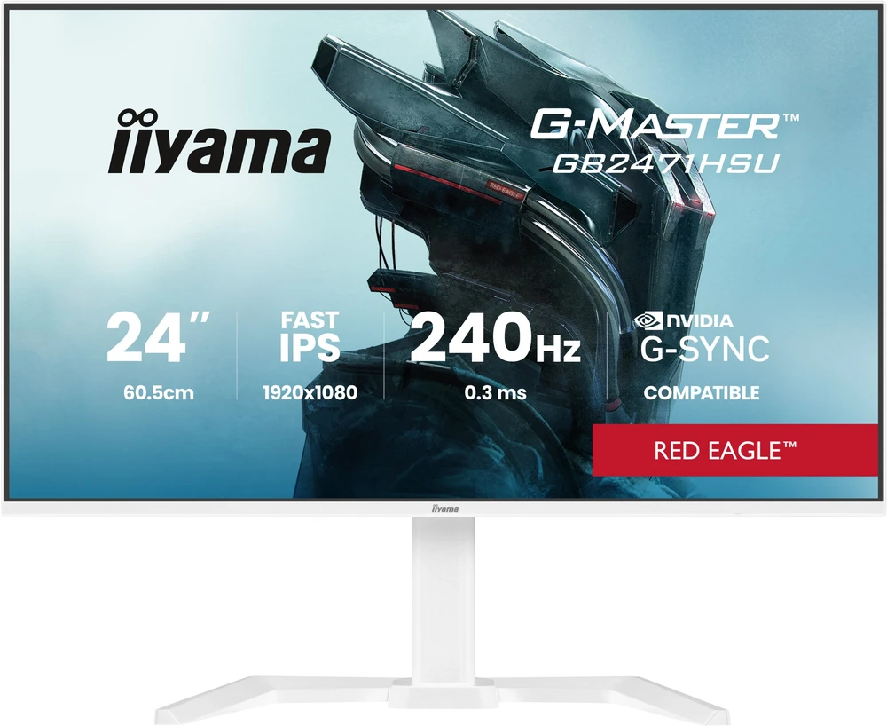 Monitorius IIYAMA 60.5 cm (24 inch) GB2471HSU-W1 16-9 2xHDMI+DP+USB-C IPS