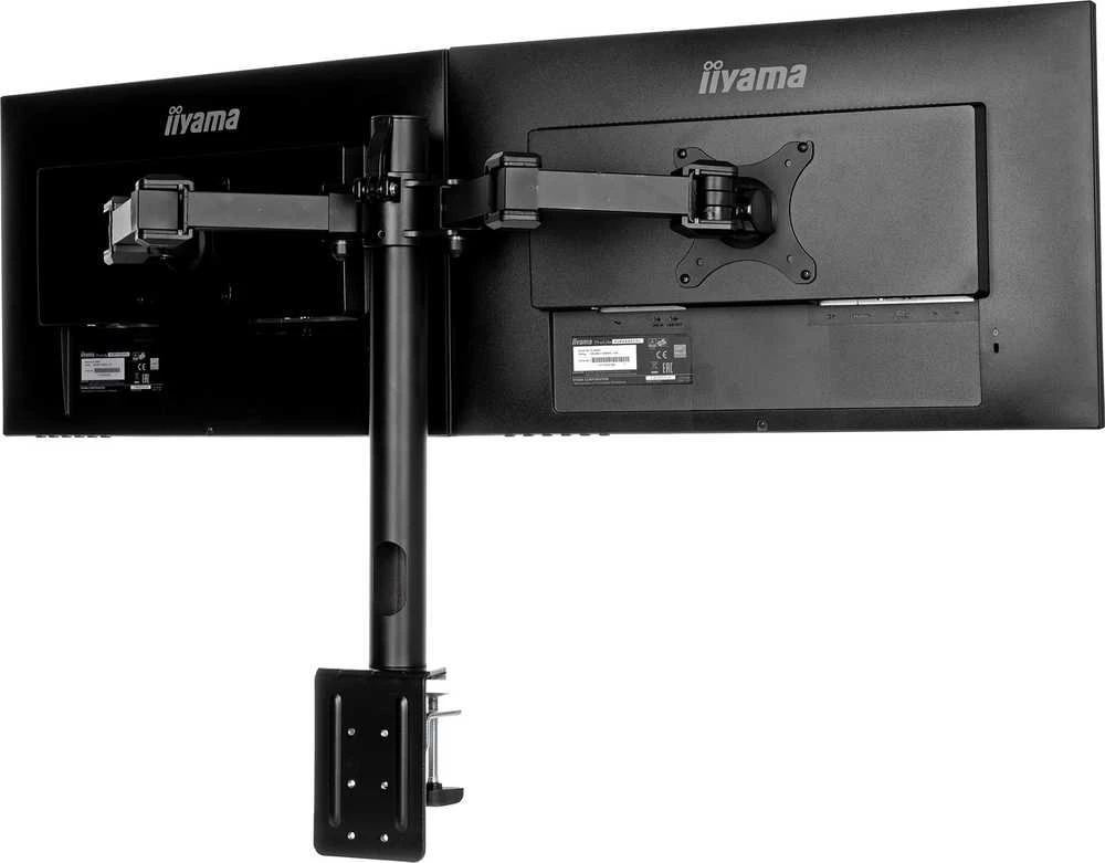 iiyama DS1002C-B1 stalinis plokščiųjų ekranų laikiklis 76,2 cm (30") Gnybtas Juoda