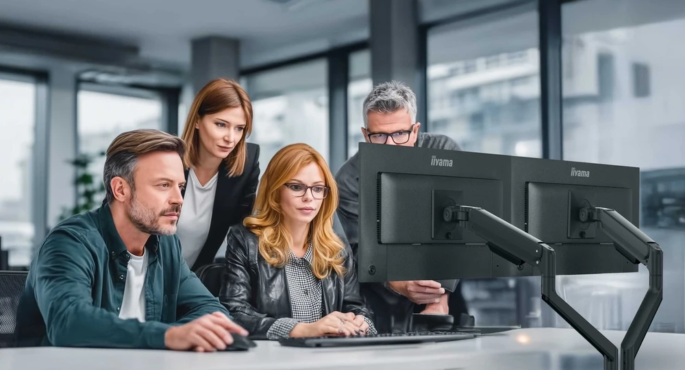 iiyama Laikiklis biurkowy na 2 monitory 24''-32'' DS4002C-B1