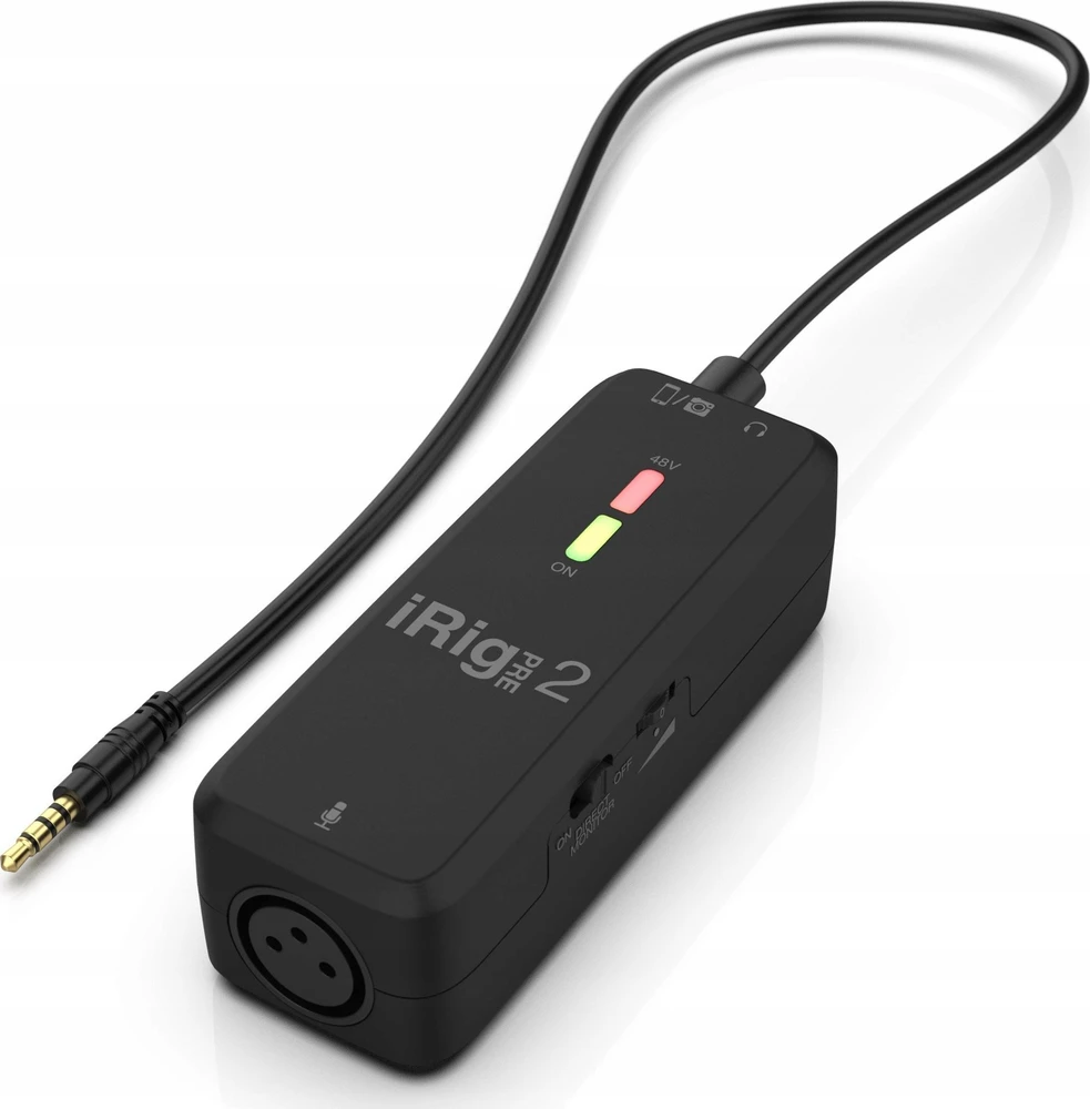 Ik Multimedia I Multimedia IK iRig PRE 2 – garso sąsajos iOS/Android/DSLR