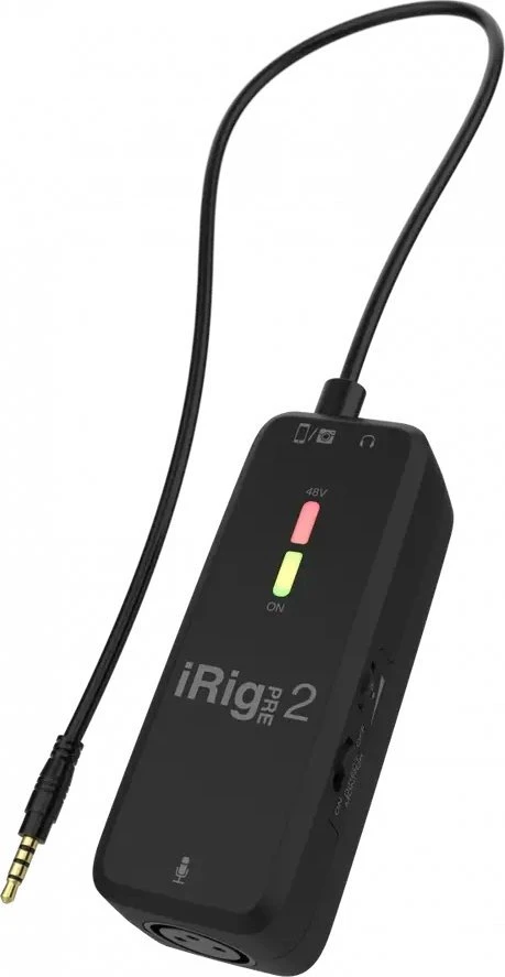 Ik Multimedia I Multimedia IK iRig PRE 2 – garso sąsajos iOS/Android/DSLR