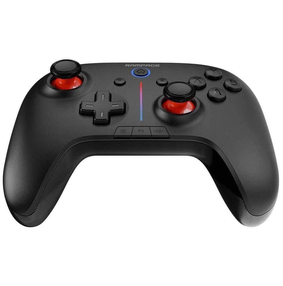 Rampage Hydra Pro Pad ausinės RGB 2.4G, juodas, magnetiniai paleidikliai