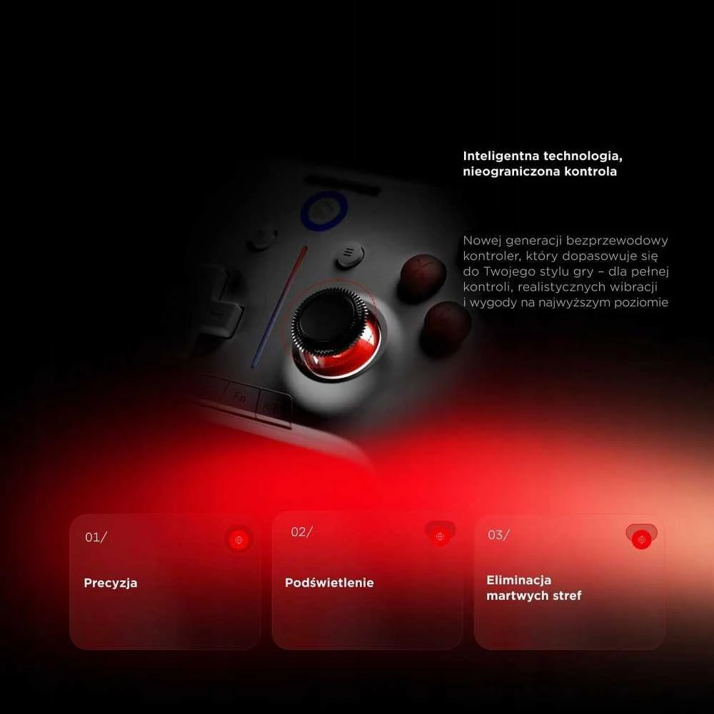 „Rampage Hydra Pro Pad“ kilimėlis RGB 2.4G, magnetiniai paleidikliai su Balta įkrovimo stotele