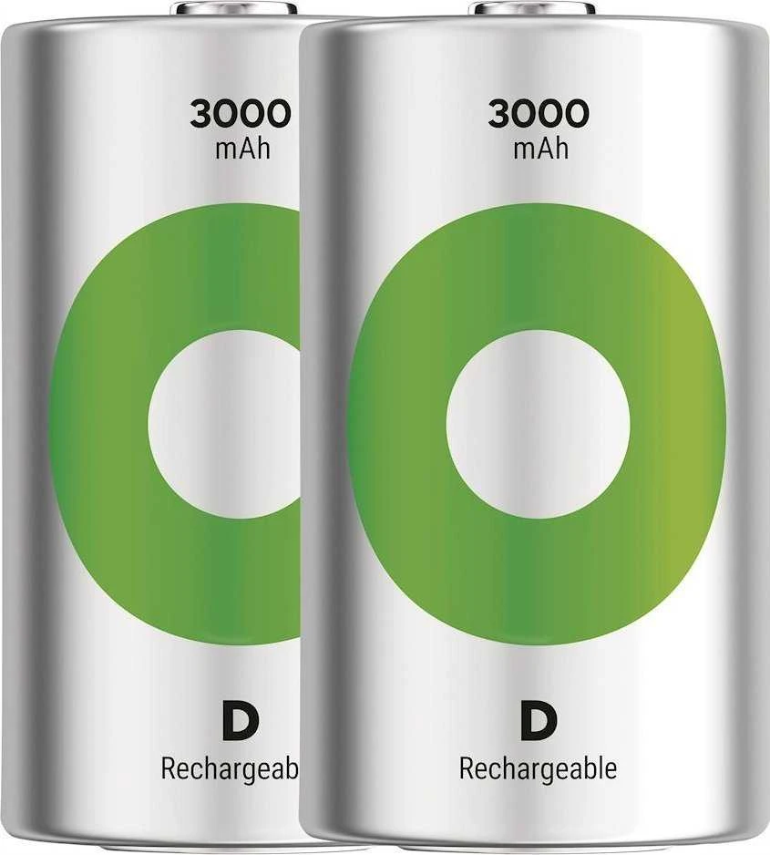 GP D tipo 3000mAh įkraunami akumuliatoriai