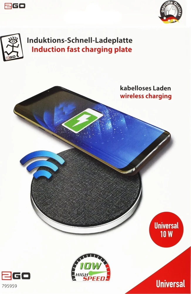 Įkroviklis 2GO Belaidis greito įkrovimo stovas (795959)