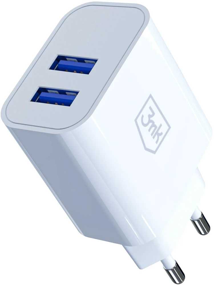 3Mk apsauga 3mk FlowPower 10W 2.4A DCP 2A Baltas