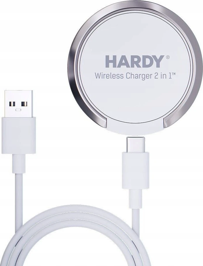3mk Hardy belaidis įkroviklis 2in1 15W balta