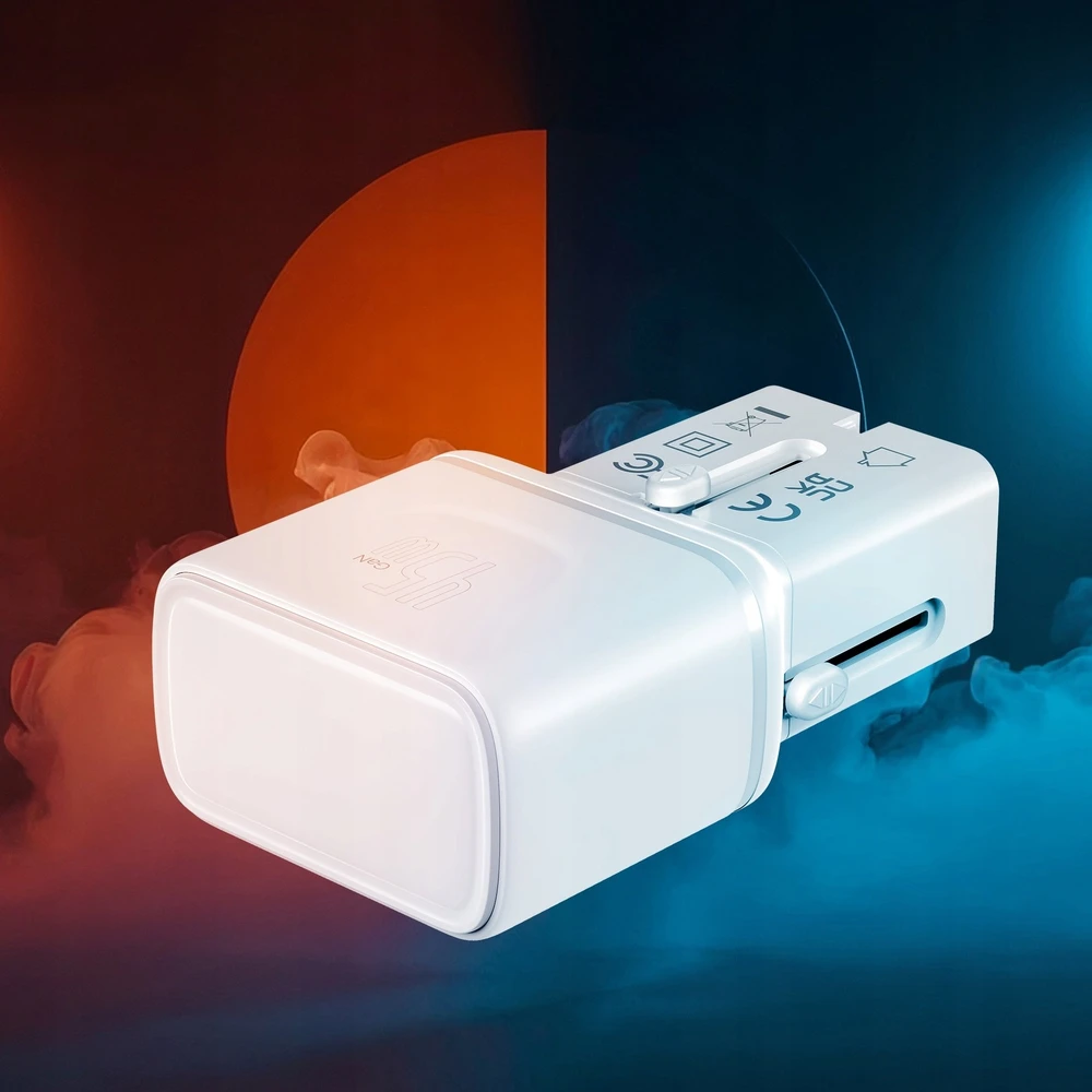 3mk incharge® Globe 45W™ 2C PD QC4+ PPS SCP AFCUS/EU/AUS/UK Baltas