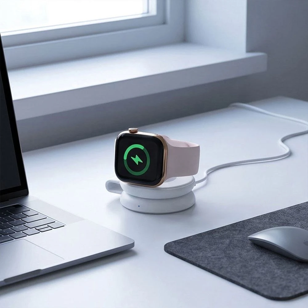 Tech-Protect A55 2IN1 MAGNETINIS MagSafe BELAIDIS ĮKROVIKLIS 25W QI2.2 Baltas