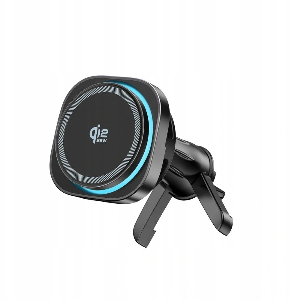 TECH-PROTECT V20 ARCTICBOOST MAGNETINIS MAGSAFE AUTOMOBILINIS LAIKIKLIS ANT PRIETAISŲ SKYDELIO IR ORO IŠPUČIŲ SU BELAIDŽIU ĮKROVIKLIU 25W QI2.2 Juodas