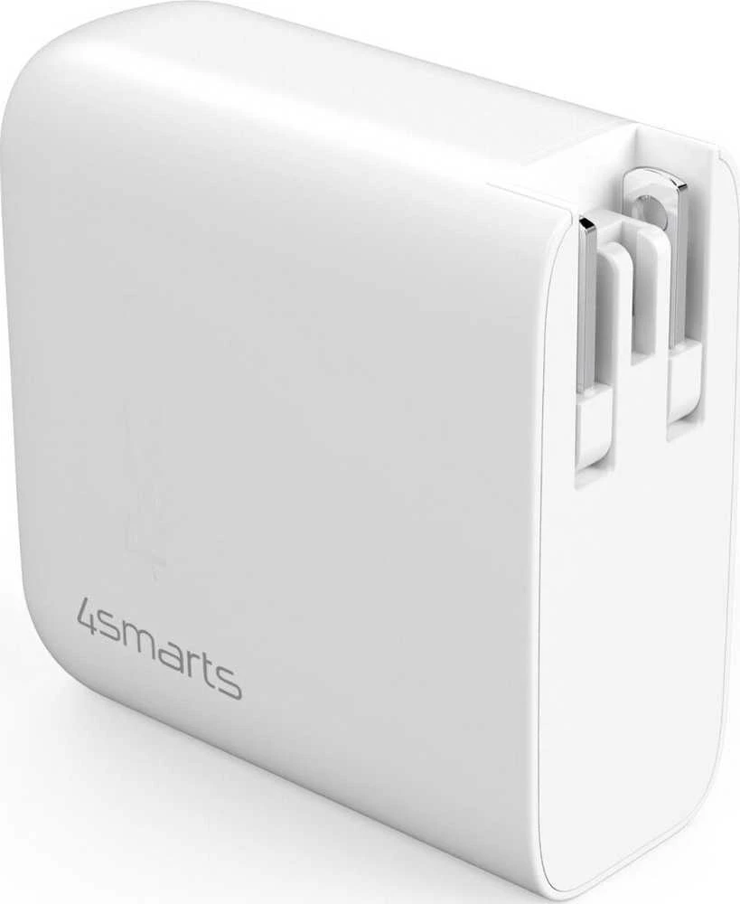 4Smarts įkroviklis GaN Flex 65W 2 USB-C+1 USB-A baltas
