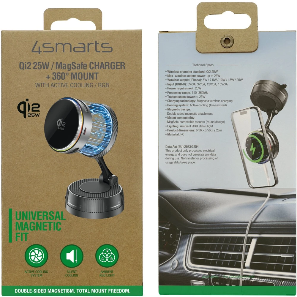 4smarts 541762, automatinis, vidaus patalpoms, USB, belaidis įkrovimas, pilkas