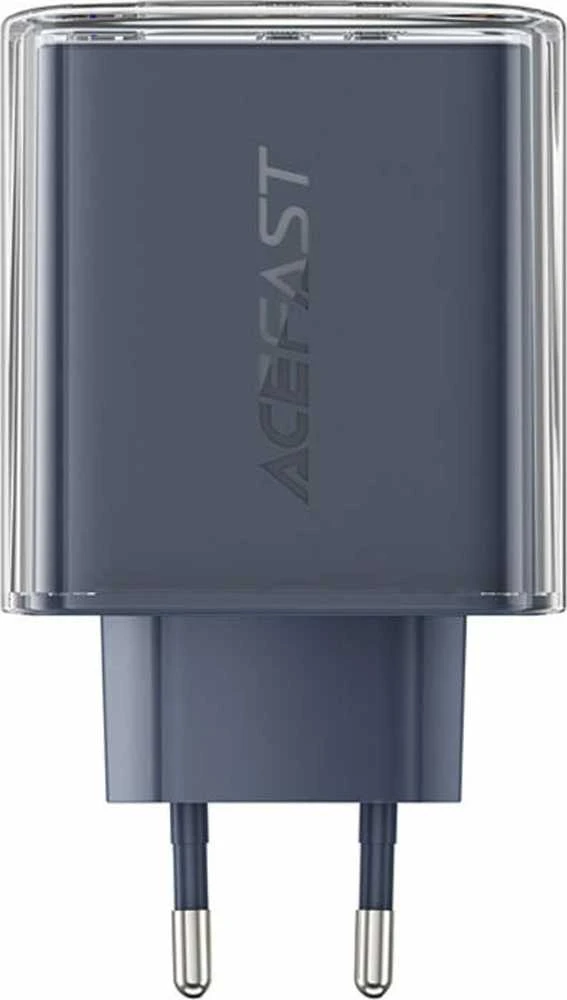 Sieninis įkroviklis Acefast A45 2x USB-C 1xUSB-A 65W PD - Pilkas
