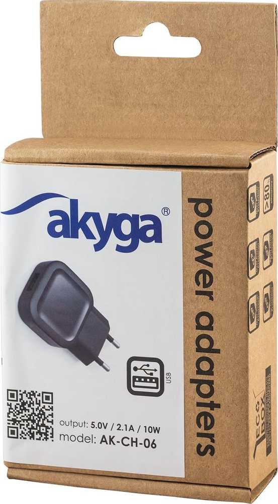 Įkroviklis Akyga AK-CH-06 1x USB-A 2.1 A (AK-CH-06)