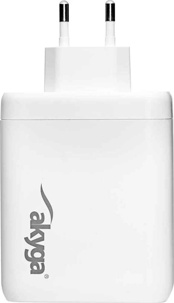 Įkroviklis jungiama į tinklą Akyga AK-CH-24 140W 3x USB-C + USB-A PD GaN 5-28V / 1.5-5A balta