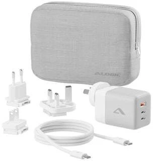 Alogic 3x100 greito galingumo 100 W kelioninis įkroviklis, skirtas įvairioms šalims