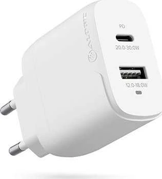 Įkroviklis Alogic Alogic Įkrovimo adapteris USB-C 2x32W baltas