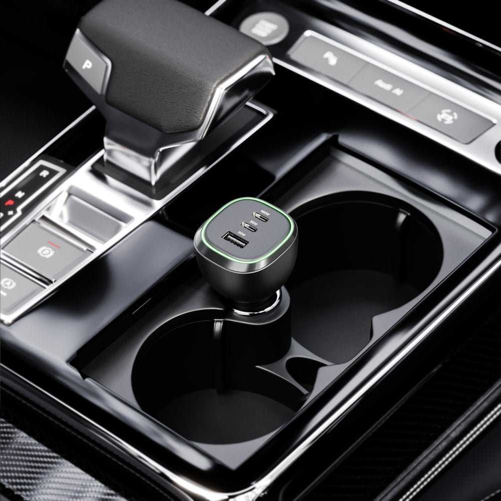 Įkroviklis Alogic Alogic KFZ Lagegerät 165W 3Port 2xUSB-C+1xUSB-A+USB-C kabelis
