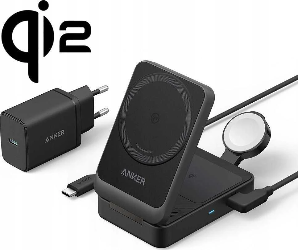 „Anker B2557311“ | Magnetinis belaidis įkroviklis „MagGo“ (Qi 2.0, 15 W)