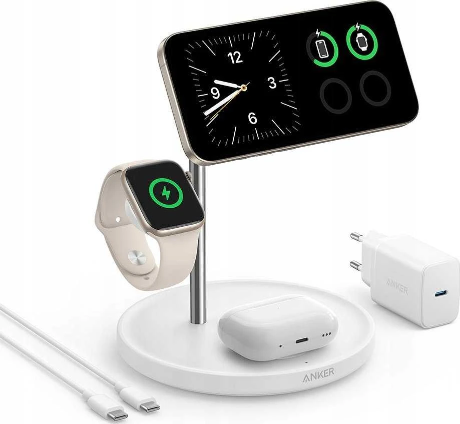 Anker Belaidis Pakrovėjas - Maggo 15W 3-in-1 Balta