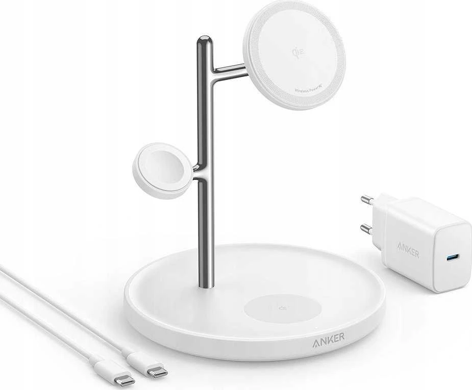 Anker Belaidis Pakrovėjas - Maggo 15W 3-in-1 Balta